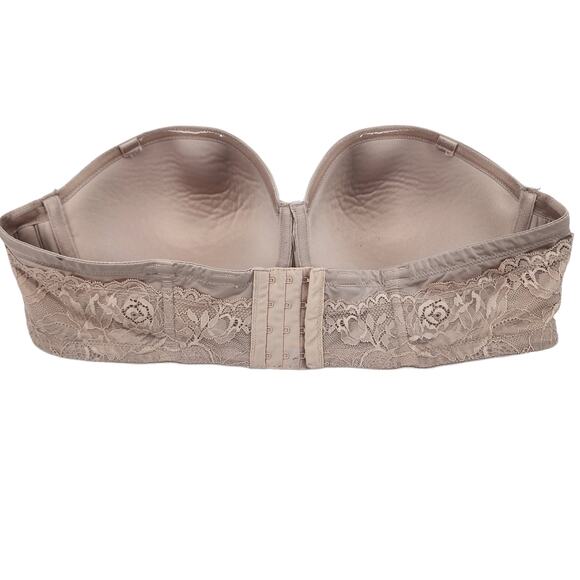Torrid Bombshell Everyday Strapless Push Up Bra in Rose Dust Size 42DD - Picture 4 of 4